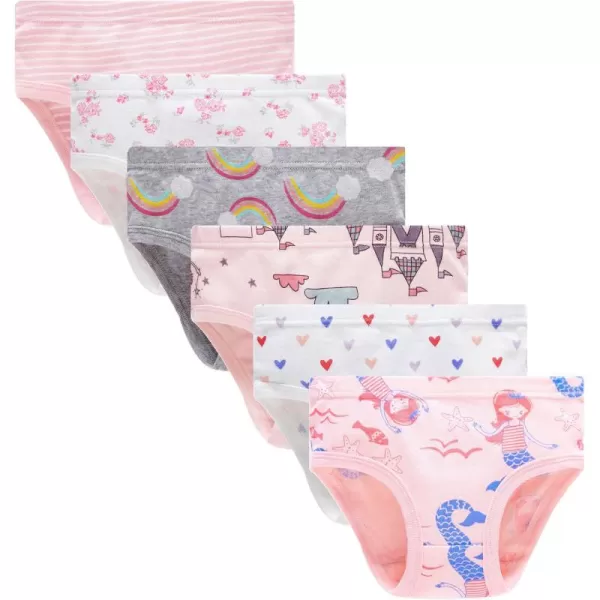 Cadidi Dinos Baby Soft Cotton Underwear Little Girls'Briefs Toddler Undies