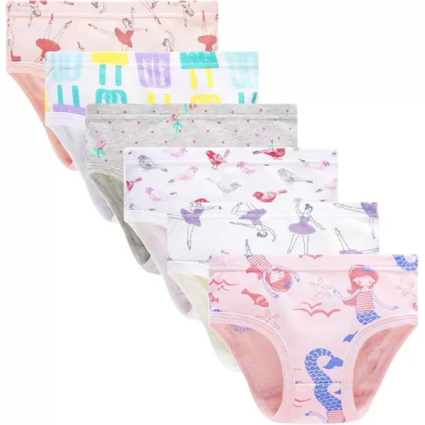 Cadidi Dinos Baby Soft Cotton Underwear Little Girls'Briefs Toddler Undies