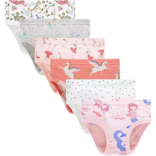 Cadidi Dinos Baby Soft Cotton Underwear Little Girls'Briefs Toddler Undies
