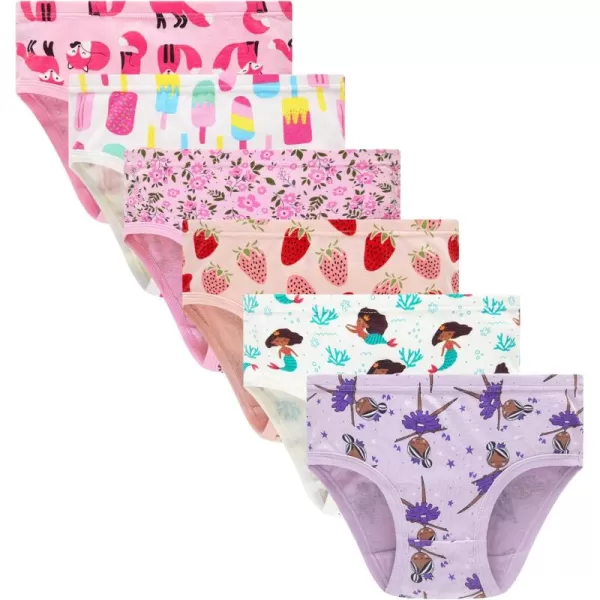 Cadidi Dinos Baby Soft Cotton Underwear Little Girls'Briefs Toddler Undies