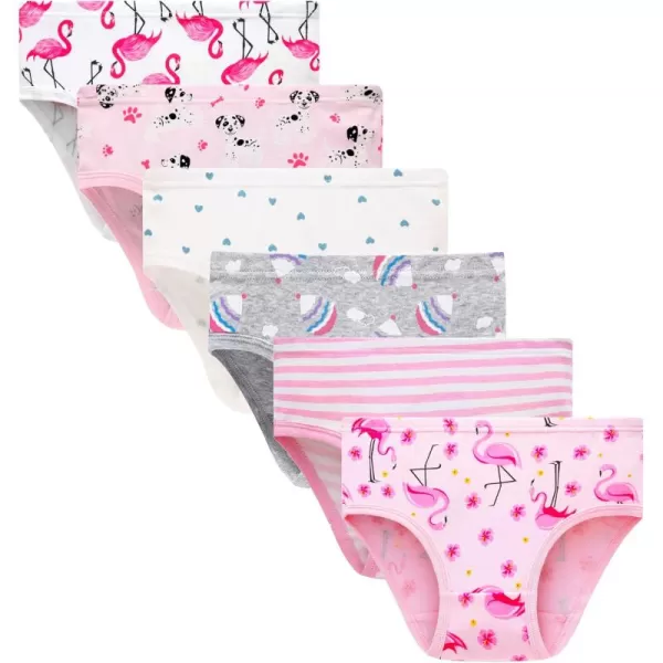Cadidi Dinos Baby Soft Cotton Underwear Little Girls'Briefs Toddler Undies