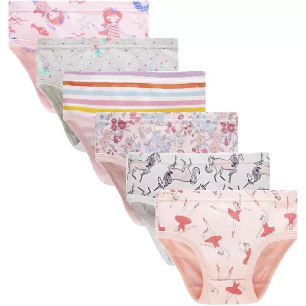 Cadidi Dinos Baby Soft Cotton Underwear Little Girls'Briefs Toddler Undies