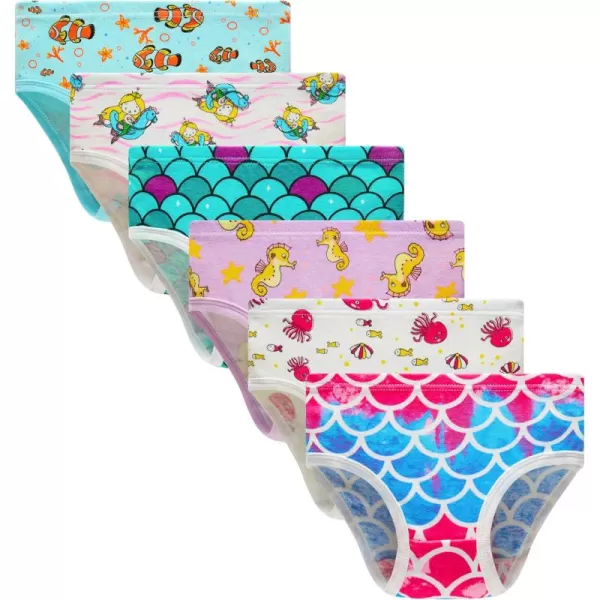 Cadidi Dinos Little Girls' Soft Cotton Underwear Kids Cool Breathable Comfort Panty Briefs Toddler Undies