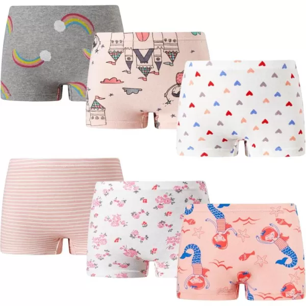 Cadidi Dinos Soft Cotton Girls' Panties Boyshort Little Girls' Underwear Toddler Undies