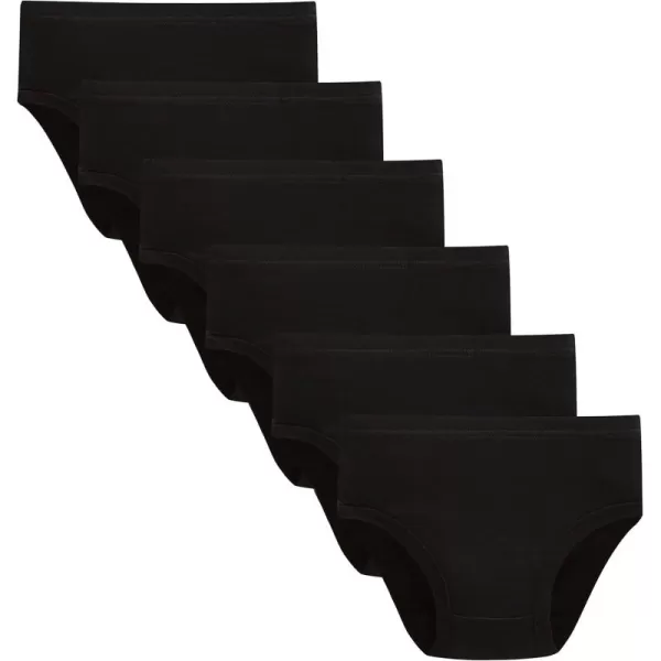 Kids Series Black Soft Cotton Panties Big Girls' Assorted black Underwear  Size 8