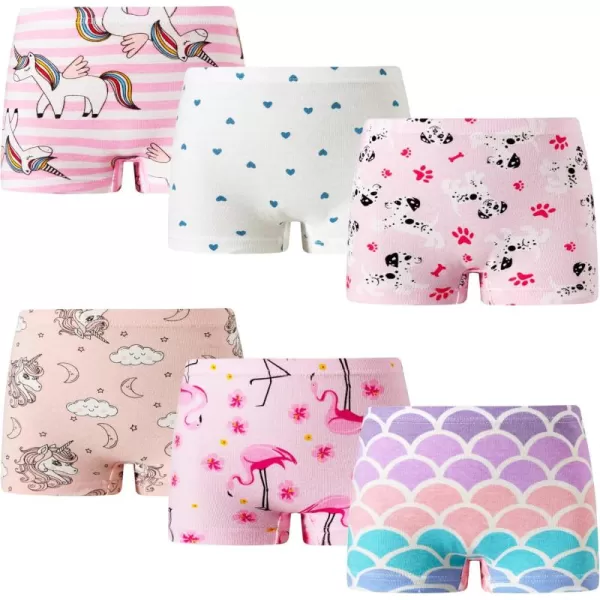 Kids Series Soft Cotton Boyshort Panties Big Girls' Assorted Underwear