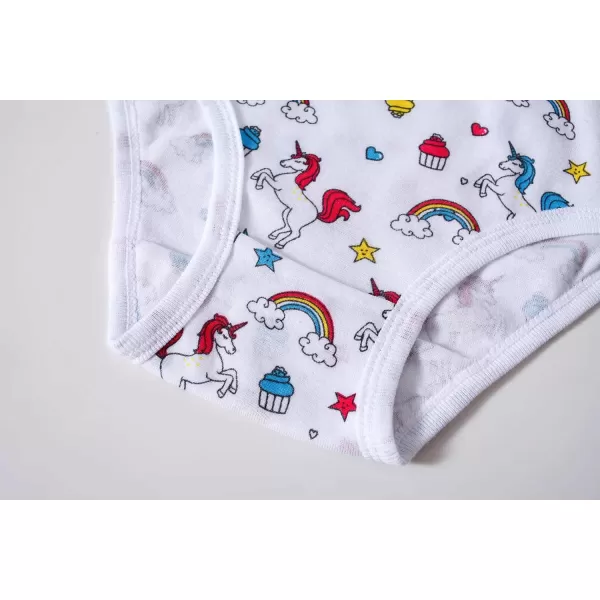 Cadidi Dinos Girls' 100% Cotton Panties Little Girls Soft Underwears Kids Briefs  Size 4 5