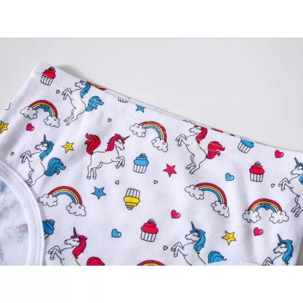 Cadidi Dinos Girls' 100% Cotton Panties Little Girls Soft Underwears Kids Briefs  Size 4 5