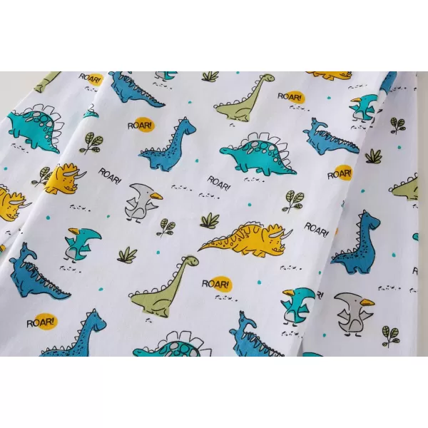 imageCadidi Dinos Kids Long Sleeve Boys Printed Tee Shirts Cotton Casual Crewneck Girls TShirts2 PackaircraftDino