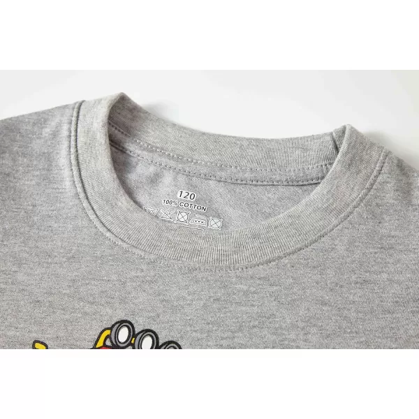 imageCadidi Dinos Kids Long Sleeve Boys Printed Tee Shirts Cotton Casual Crewneck Girls TShirts2 Packtruck
