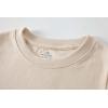 imageCadidi Dinos Boys Cotton Short Shirt Sleeve Crewneck Kids TShirts Top Girls TeeApricot