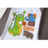 imageCadidi Dinos Kids Printed Tee Shirts Cotton Casual Crewneck Tops TShirt2 Packdinosaur