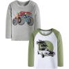 imageCadidi Dinos Kids Printed Tee Shirts Cotton Casual Crewneck Tops TShirt2 Packtruck