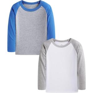 imageCadidi Dinos Kids Printed Tee Shirts Cotton Casual Crewneck Tops TShirtWhiteGrey