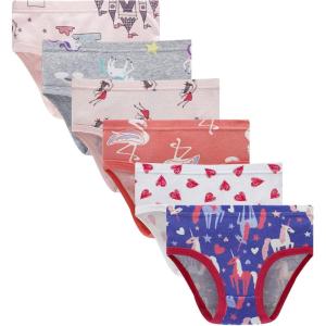 imageCadidi Dinos Little Girls Soft Cotton Underwear Kids Cool Breathable Comfort Panty Briefs Toddler UndiesPack of 6PantiesC39