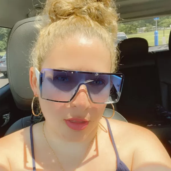 FEISEDY Oversized Square Sunglasses for Women Men Flat Top Shield Sunglasses One Piece Frameless Shades B2767Gradient Blue