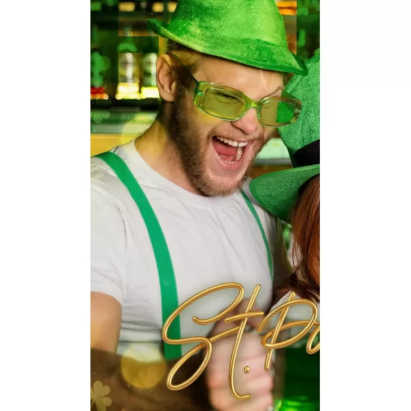 FEISEDY Retro Rectangle Sunglasses Women Men Vintage 90s Small Glasses Thick Narrow Fashion Y2K Plastic Glasses B2462Green