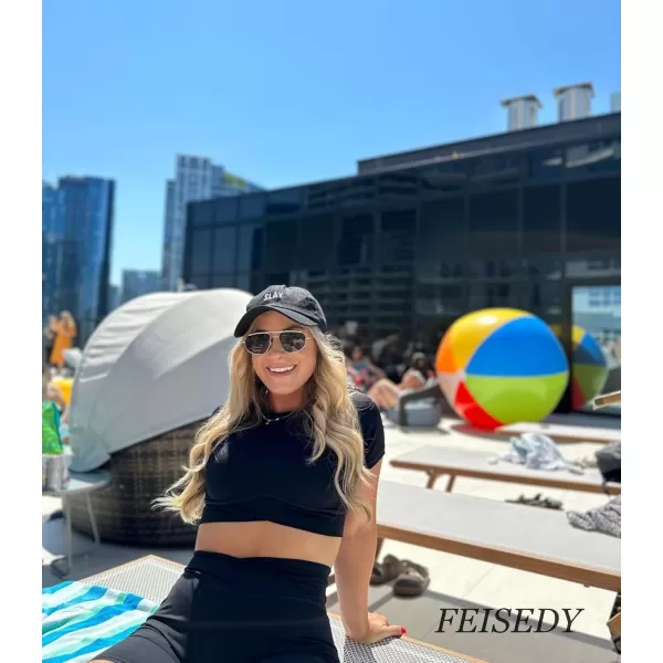 FEISEDY Retro Trendy Aviator Sunglasses Women Men 90s Small Vintage Glasses Stylish Gold Metal Oval Sunglasses B2906002 Gold FrameGray Lens