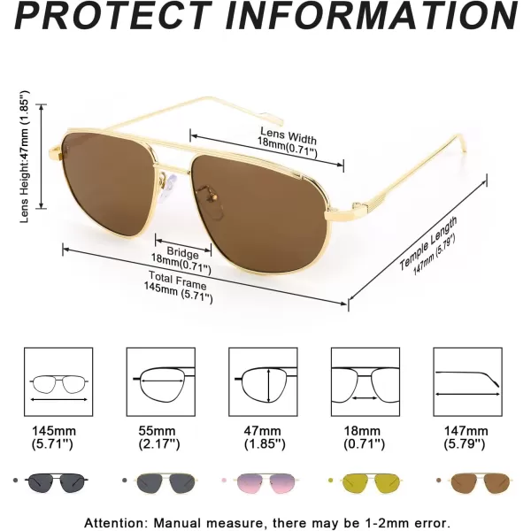 FEISEDY Retro Trendy Aviator Sunglasses Women Men 90s Small Vintage Glasses Stylish Gold Metal Oval Sunglasses B2906005 Gold FrameTea Lens