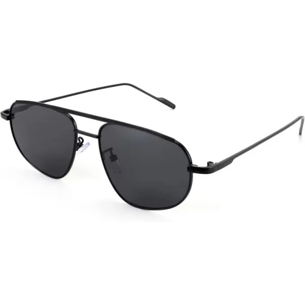 FEISEDY Retro Trendy Aviator Sunglasses Women Men 90s Small Vintage Glasses Stylish Gold Metal Oval Sunglasses B2906001 Black FrameGray Lens