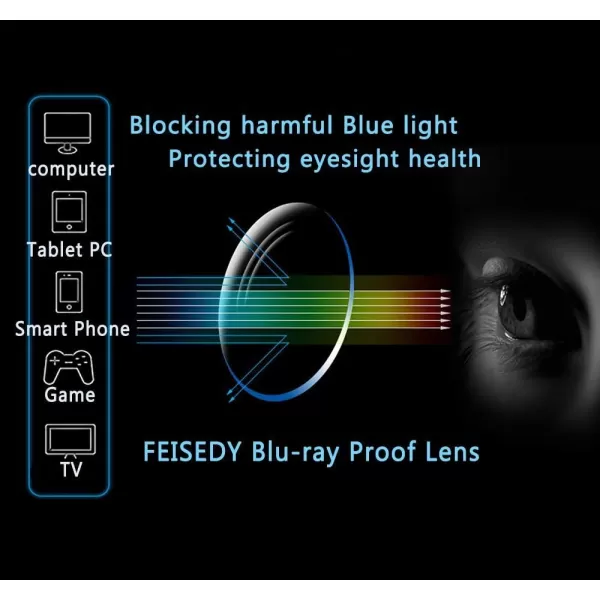 FEISEDY Crystal Cat Eye Glasses Frame Blue Light Blocking Computer Eyewear B2500Grey