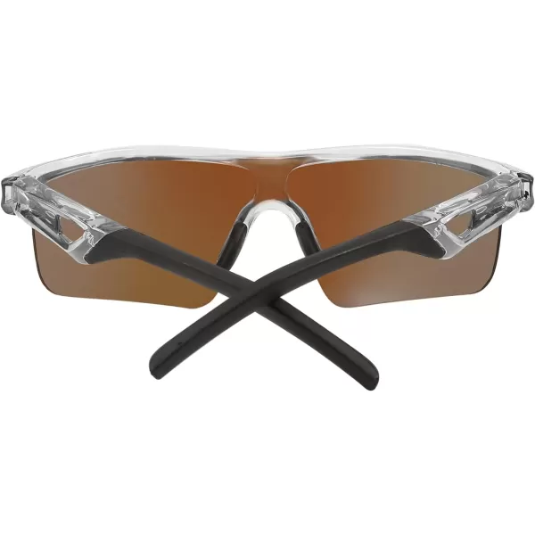 FEISEDY Kids Teens Baseball Polarized Sunglasses Sports TR90 Frame Boys Girls Cycling B2454Transparent Grayblue