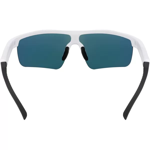 FEISEDY Kids Teens Baseball Polarized Sunglasses Sports TR90 Frame Boys Girls Cycling B2454Whitered