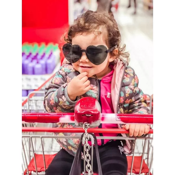 FEISEDY Thick Heart Sunglasses Rimless Heart Shaped Sun Glasses Women Fashion Love Glasses B2419Green