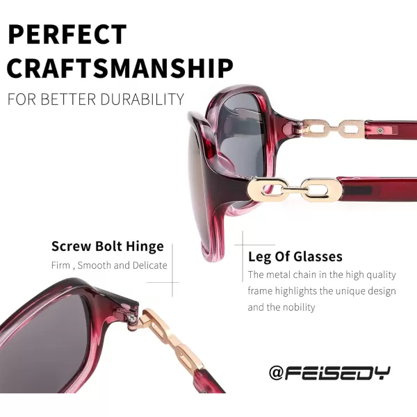 FEISEDY Vintage Square Polarized Sunglasses for Women UV400 Travel Driving Fashion Arcuate Sunglasses B2526Purple Frame  Purple Mirror Lens