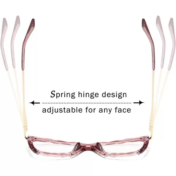 FEISEDY Cat Eye Glasses Frame Clear Lenses Eyewear Women B2440Wine Red