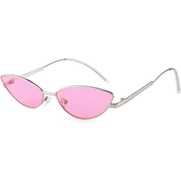 FEISEDY Fashion Designer Sunglasses Retro Small Petals Shape Arc Temple Design B2298Pink