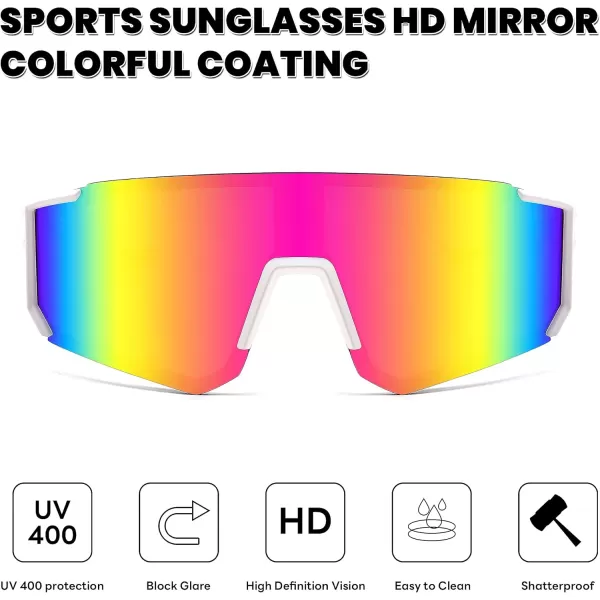 FEISEDY Kids Sunglasses Youth Baseball Sun Glasses UV400 Sports Teens Cycling Shades for Boys Girls Age 816 B0048pink