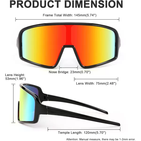 FEISEDY Men Women Sports Sunglasses Baseball Sun Glasses Cycling Fishing Running Trekking 80s 90s Youth Visor UV400 B2962Black Frame