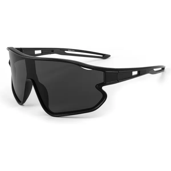 FEISEDY Unisex Youth Sunglasses Teens Baseball Tennis Sunglasses UV400 Sports Boys Girls Cycling Shades B4064Black