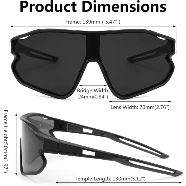 FEISEDY Unisex Youth Sunglasses Teens Baseball Tennis Sunglasses UV400 Sports Boys Girls Cycling Shades B4064Black