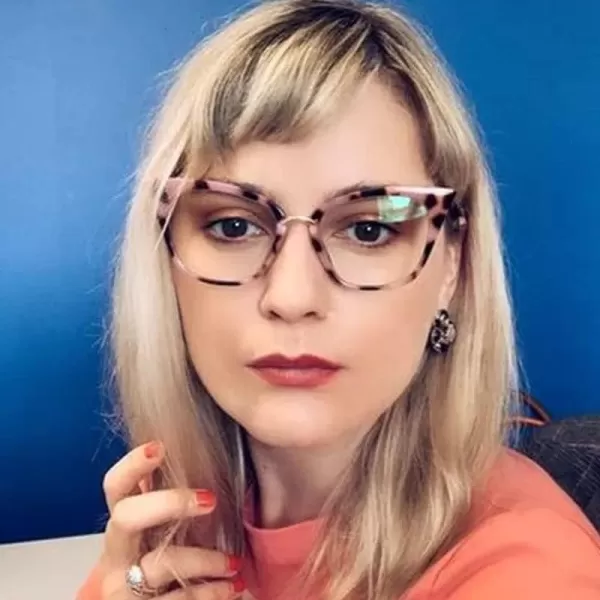 FEISEDY Women Oversized Cat Eye Reading Glasses Fashion Frame Readers B4072Pink Leopard