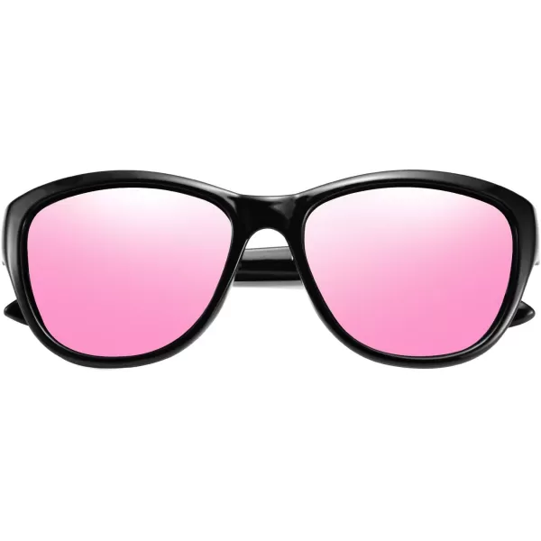FEISEDY Women Vintage Polarized Sunglasses Lady Elegant Cateye Sun Glasses B2476Pink