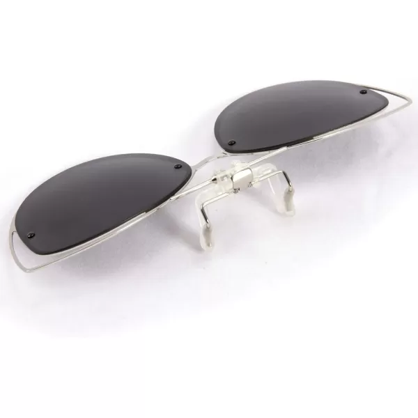 FEISEDY Womens Polarized Cat Eye Clip on Sunglasses with Flip up Function for Glasses B2670Black