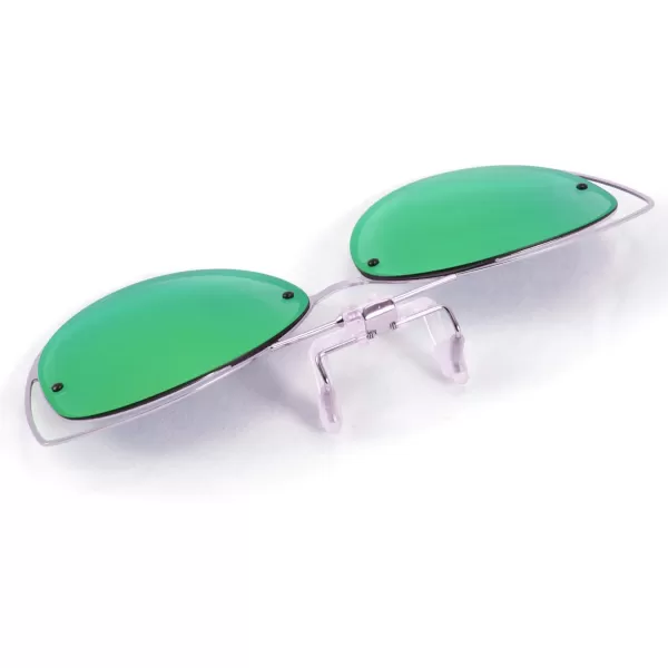 FEISEDY Womens Polarized Cat Eye Clip on Sunglasses with Flip up Function for Glasses B2670Bluegreen