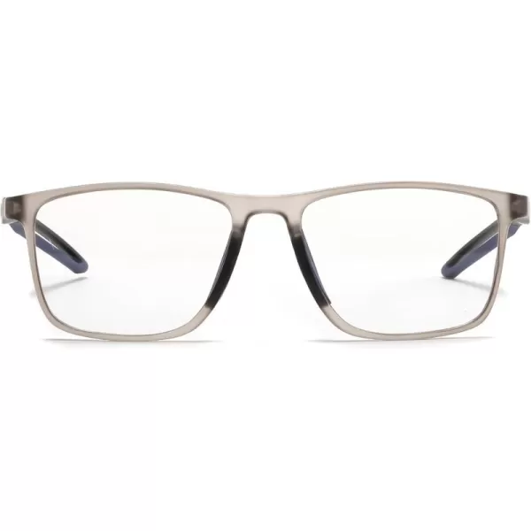 FEISEDY Blue Light Glasses for Women Men TR90 Sports UltraLight Glasses Anti Glare UV Protection B0109Transparent Gray Frame  Blue Legs