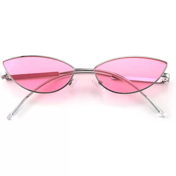 FEISEDY Fashion Designer Sunglasses Retro Small Petals Shape Arc Temple Design B2298Pink