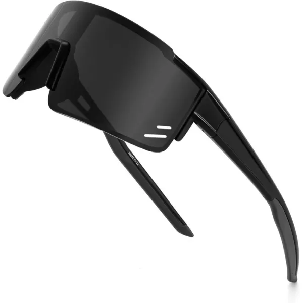 FEISEDY Kids Sunglasses Youth Baseball Sun Glasses UV400 Sports Teens Cycling Shades for Boys Girls Age 816 B0048black
