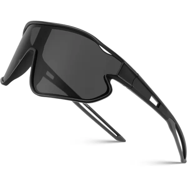 FEISEDY Unisex Youth Sunglasses Teens Baseball Tennis Sunglasses UV400 Sports Boys Girls Cycling Shades B4064Black