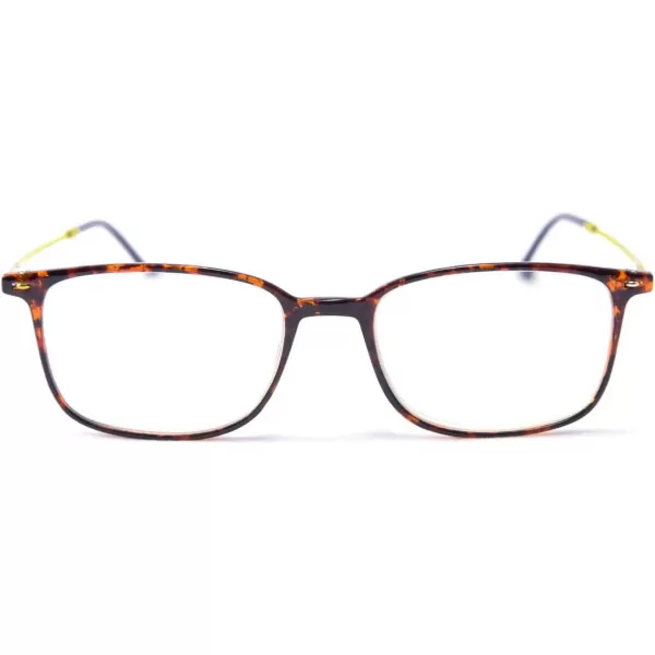 FEISEDY Blue Light Blocking Computer Reading Glasses Lightweight Frame Anti Eyestrain for Men Women B2681Leopard