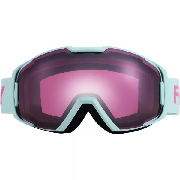 FEISEDY Ski Goggles OTG Snow Sport Goggles for Adult Youth AntiFog UV400 Protection Bendable DualLenses B2961Purple Silver Vlt 27
