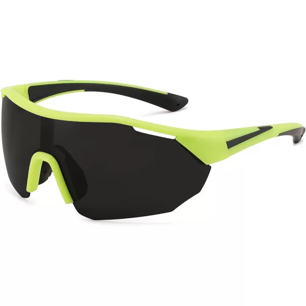 FEISEDY Polarized Sunglasses Baseball Lightweight Frame Men Women Sports Cycling Sun Glasses for MTB UV400 Protection B0056006  Yellow Black