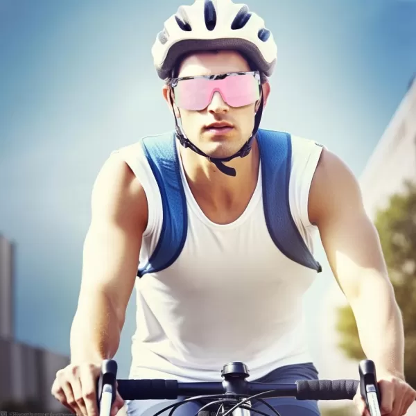 FEISEDY Sunglasses Women Men Sports 80s Visor Retro Neon Square Sun Glasses Miorred Shades UV400 B0004Gray Frame  Pink Mirror Lens 03
