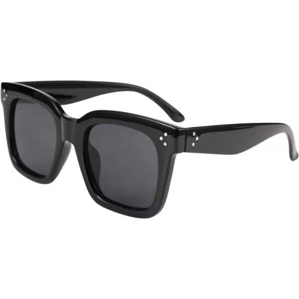 FEISEDY Vintage Women Butterfly Sunglasses Designer Luxury Square Gradient Sun Glasses Shades B2486Black
