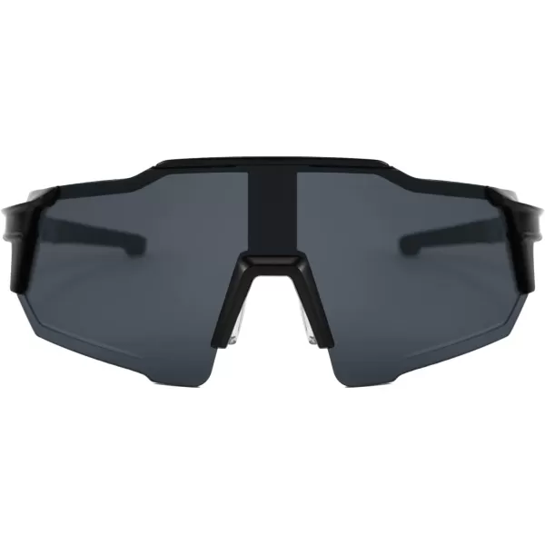 FEISEDY Men Women Sunglasses Sports Baseball Glasses Cycling Shades for Youth Teenss B4071Black
