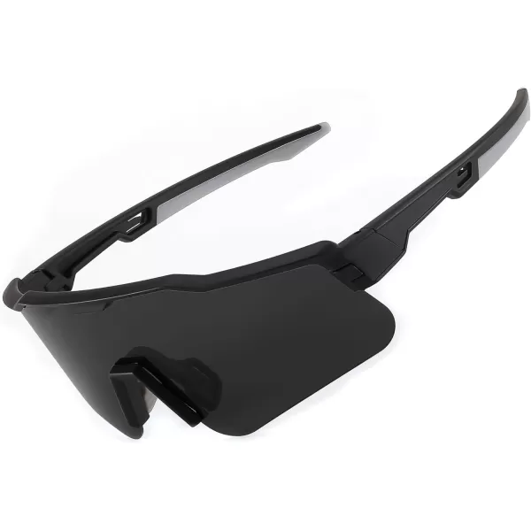 FEISEDY Polarized Youth Sports Sunglasses Teens Cycling Sunglasses Kids Sport Baseball Glasses for Boys Girls Age816 B0032Black FrameGray Lens